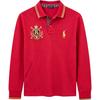 Polo Ss26 Pony Logo Embroidered Cotton Long Sleeve Polo Shirt Classic Edition Men Tops 710734490-002