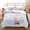 Cute cartoon mouse Comfortable Duvet Quilt Cover Pillowcase Bedding Set Children Bedroom Decoration Home Textile