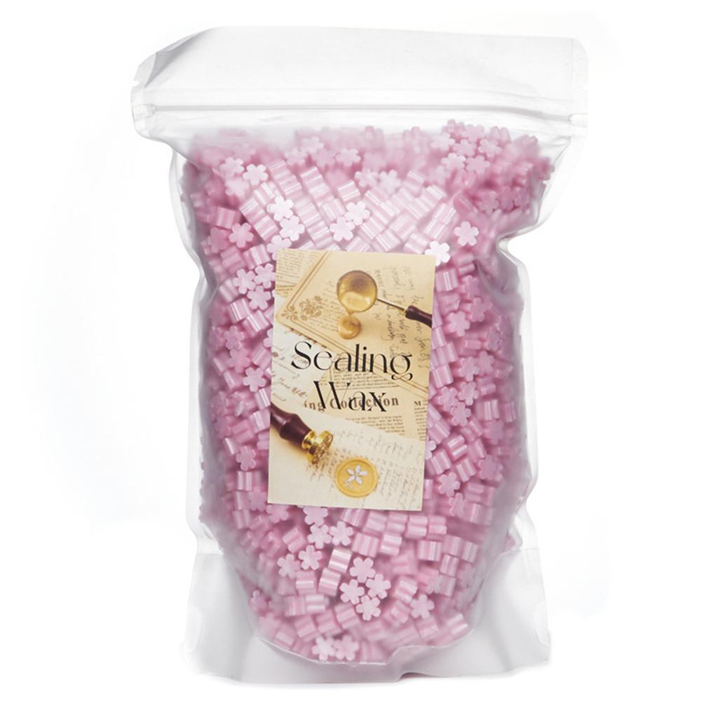 500g Flower Shaped Sealing Waxes for Wax Seal Stamp Colorful Waxes Seal Beads for Letter Envelope Christmas Card Package