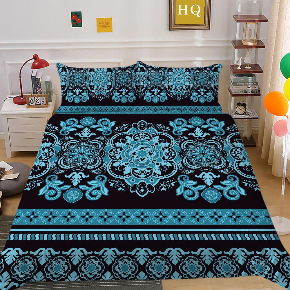 Duvet Covers Bohemian Printing Bedding Set Teens Twin Single Size Home Textiles Microfiber Bedroom Decor