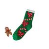 Women's Mid-Calf Coral Fleece Socks - Cute Reindeer and Snowman Design, Perfect for Autumn and Winter