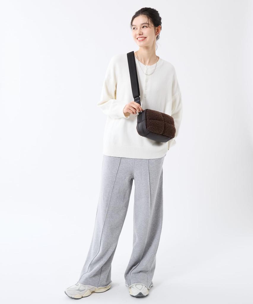 PUFFY CUBE CROSSBODY3976Dark Chocolate Sherpa