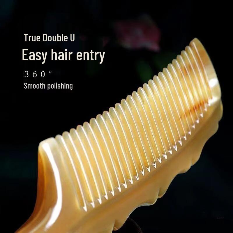 Natural Ox Horn Meridian Massage Comb