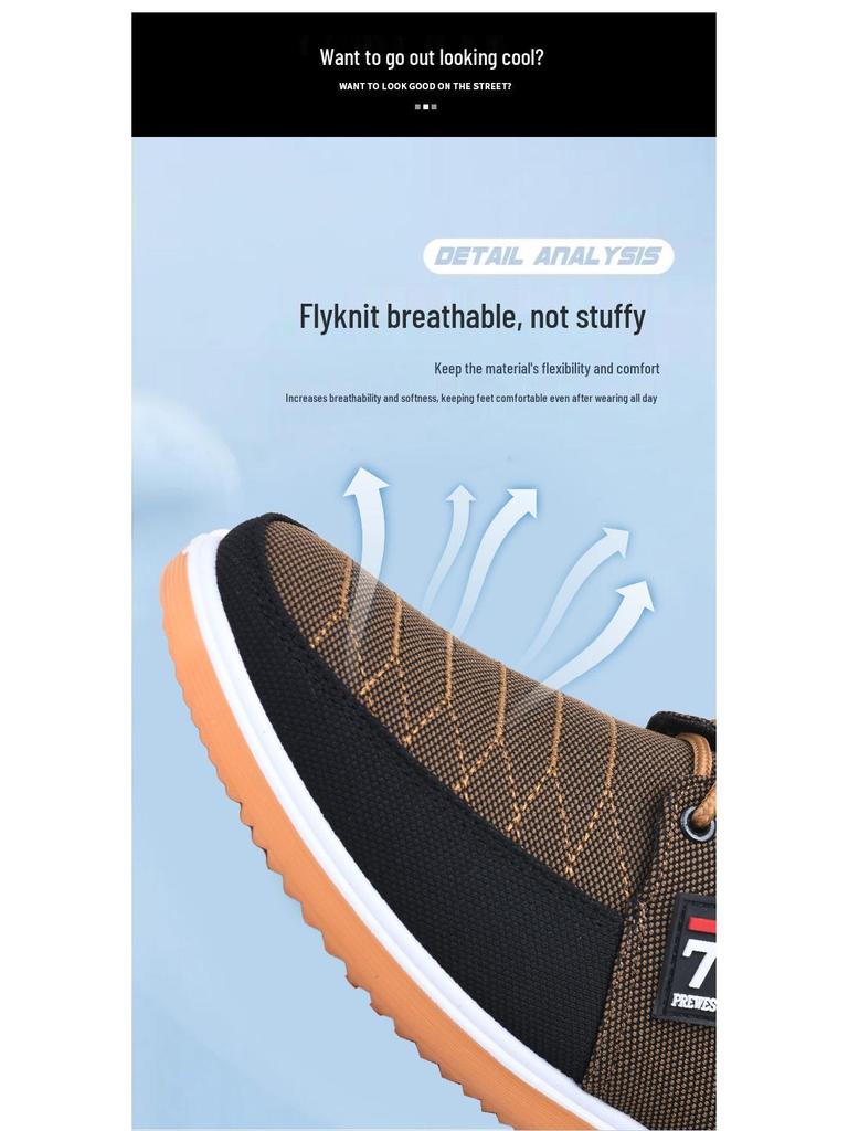 Men's Versatile Lace-Up Canvas Shoes - Old Beijing Casual Plus Size Sneakers