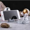 Cute Cartoon Cell Phone Stand Synthetic Resin Desktop Astronaut Ornament for Home Office Car Decor