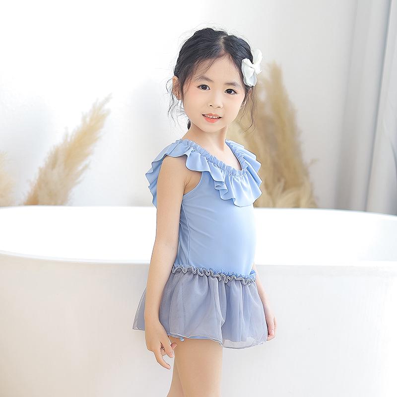 New Style Toddler Girls' One-Piece Ruffle Skirt Swimsuit - Cute Princess Design