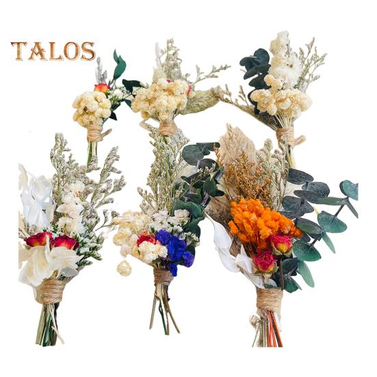 

6 шт. искусственный букет из сухоцветов в стиле бохо, мини-букет цветов своими руками, ваза для свадебной вечеринки, домашнего офиса, стола, центральное украшение E