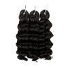 12 Inch Ombre Brown Body Wave Synthetic Braiding Hair 3 Pack Crochet Extensions For Daily Wear