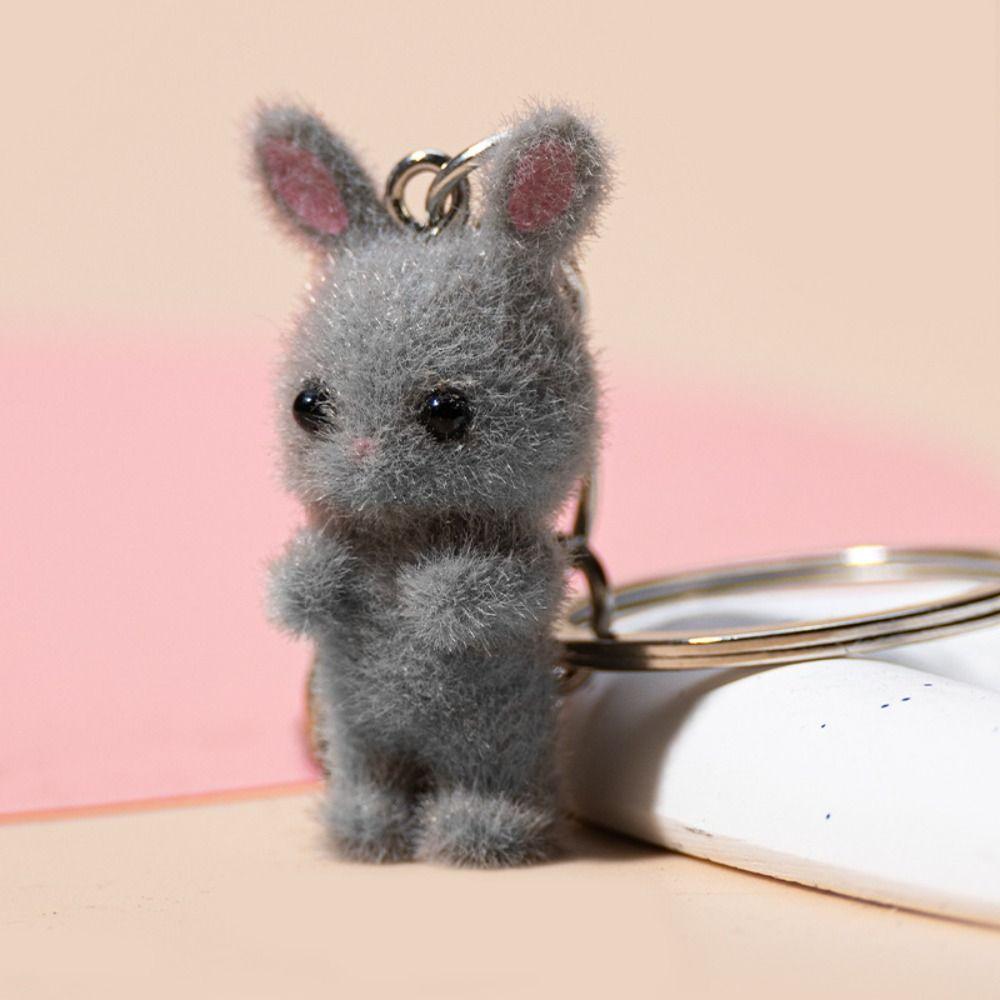 Cartoon Phone Pendant Creative Backpack Pendant Cute Plush Resin Rabbit Keychain  Bag Accessories