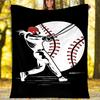 Baseball Theme Printed Blanket - Perfect for Couch, Bed, Travel & Outdoor Use | Machine Washable, Cozy & Durable.