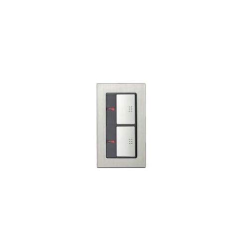 

Panasonic Square Embedded Pilot Hotaru Double Switch C Серебристо-серый WTT5242S1