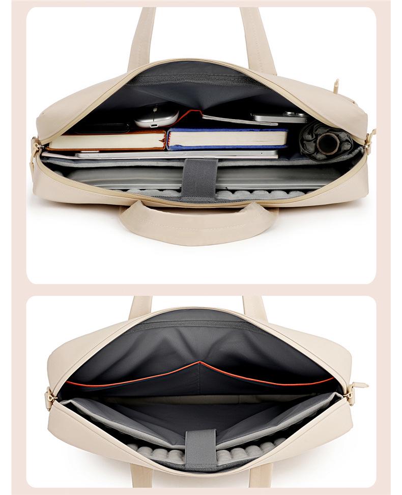 Multi-functional Splash-Proof Shockproof Briefcase: Women's & Men's Large Capacity Laptop & Business Crossbody Bag, Custom Logo Option