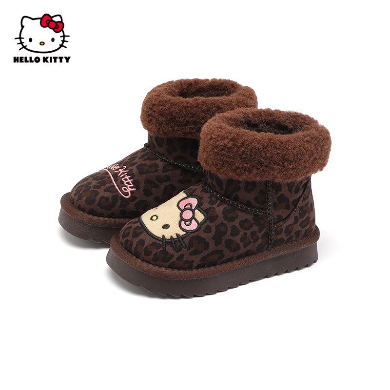 Large Girls  Cute Cartoon Snow Boots - Warm Velvet-Lined Cotton Martin Boots (Winter 2025) 37