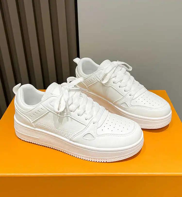Fashion High Sole Playform Women's Sneakers For Sports Vulcanize Green Ladies Shoes Female Flat Order Resort Resell