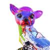 Scultura Chihuahua Colorata - Pezzo d'Arte Contemporanea per l'Arredamento della Casa