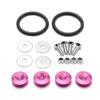 Aluminum Quick Release Fasteners are ideal for front bumpers Rear bumpers and Trunk Hatch lids without logo BX100224