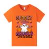 Kid Boys Girls Halloween Pumpkin Ghost Lovely T-shirt