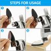 129Pcs New Oscillating Tool Multipurpose Sanding Pads Kit Universal Finger Sanding Pad 60-320 Grit Triangle Finger Sandpaper Set