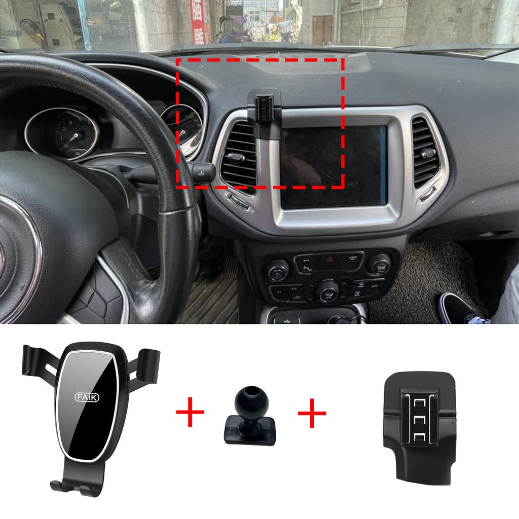 Držiak na mobilný telefón do auta pre Jeep Compass 2017~2020, GPS držiak, navigačný stojan, autopríslušenstvo
