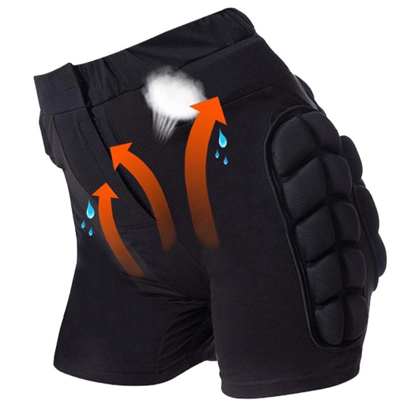 3D Snowboard Po-Schutz atmungsaktiv Winter Schlittschuh Schutz Hüftpolster EVA Kurze Hose Schutz für Hüfte Po und Steißbein