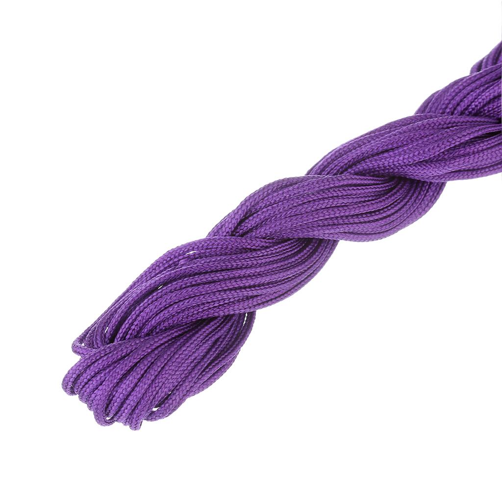 1/1.5mm Multicolor Nylon Cord Chinese Knot Thread Braided String for Jewelry Making Bracelet Tassels Beading Thread Supplies