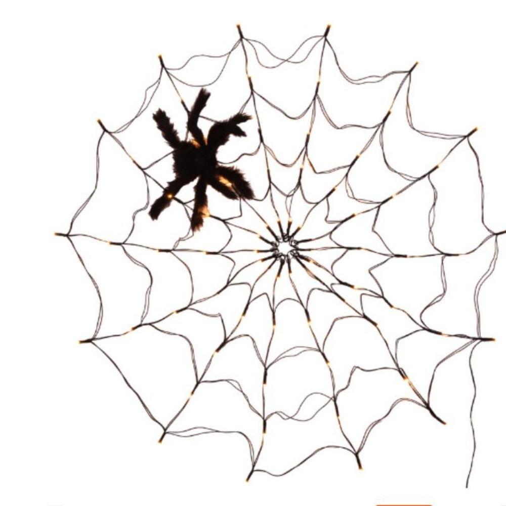 Halloween Glowing Spider Web Halloween Decoration Lights Spider Web Lights Halloween Decoration Outdoor Indoor Halloween Decor