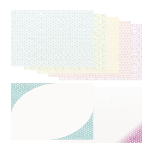 Kyushu Paper Co., Ltd. HANA Series Japanese-Style Placemats, Violet, 100 Sheets, 26 x 38 cm, Disposable Paper, Commercial Use, HANA-5T