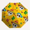 1pc Day of the Dead, Skulls Automatic Open 8-Rib Windproof Umbrella, Travel & Commuting