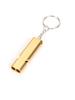 Dual-Frequency Aluminum Survival Whistle with Double Tubes for Outdoor Rescue