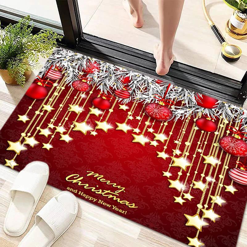 Christmas and New Year gifts cute snowmen Christmas trees Santa Claus carpets home decor non slip seats chair cushions decorative carpets P12