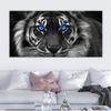 Afrikanska Blue Eyes Lion Canvasmålningar Väggkonstaffischer och tryck Djurkonstbilder för vardagsrumsdekoration