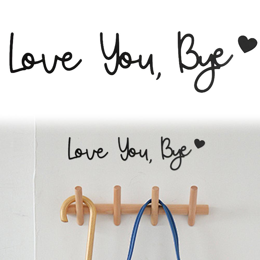 Ich liebe dich Tschüss Holzschild Wanddekoration Valentinstagsdekorationen für Zuhause