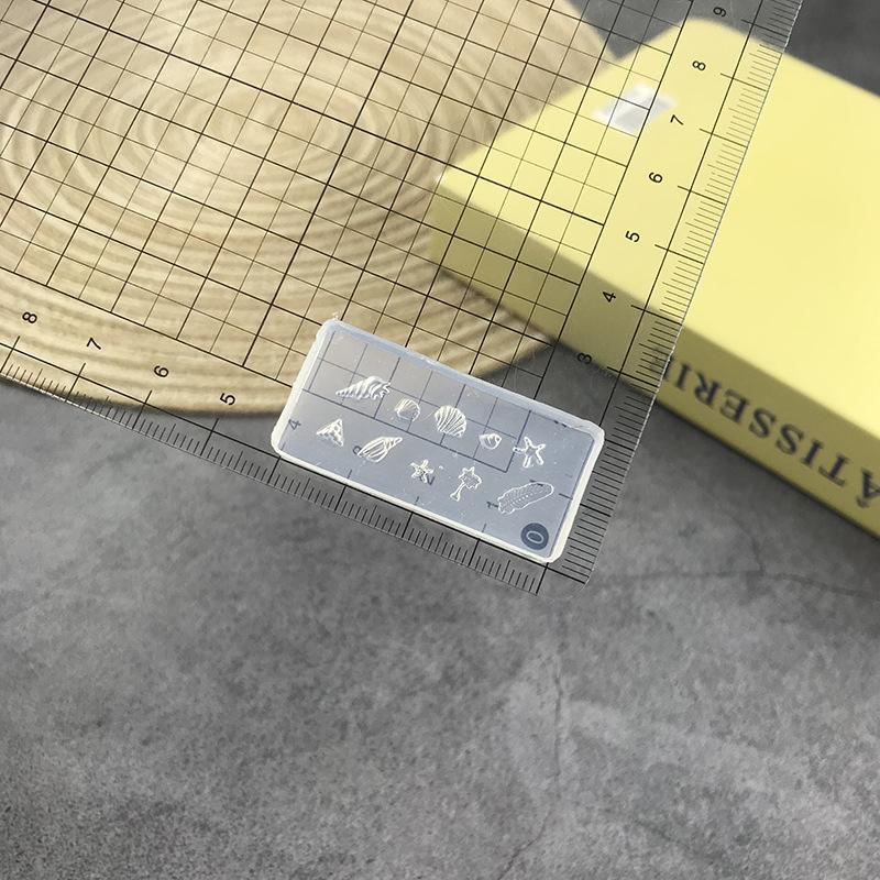 3D Rose Flower Silicone Nail Mold Ocean Style Shell Starfish Nail Transparent Mold Diy Nail Art Decoration Manicure Design Tools