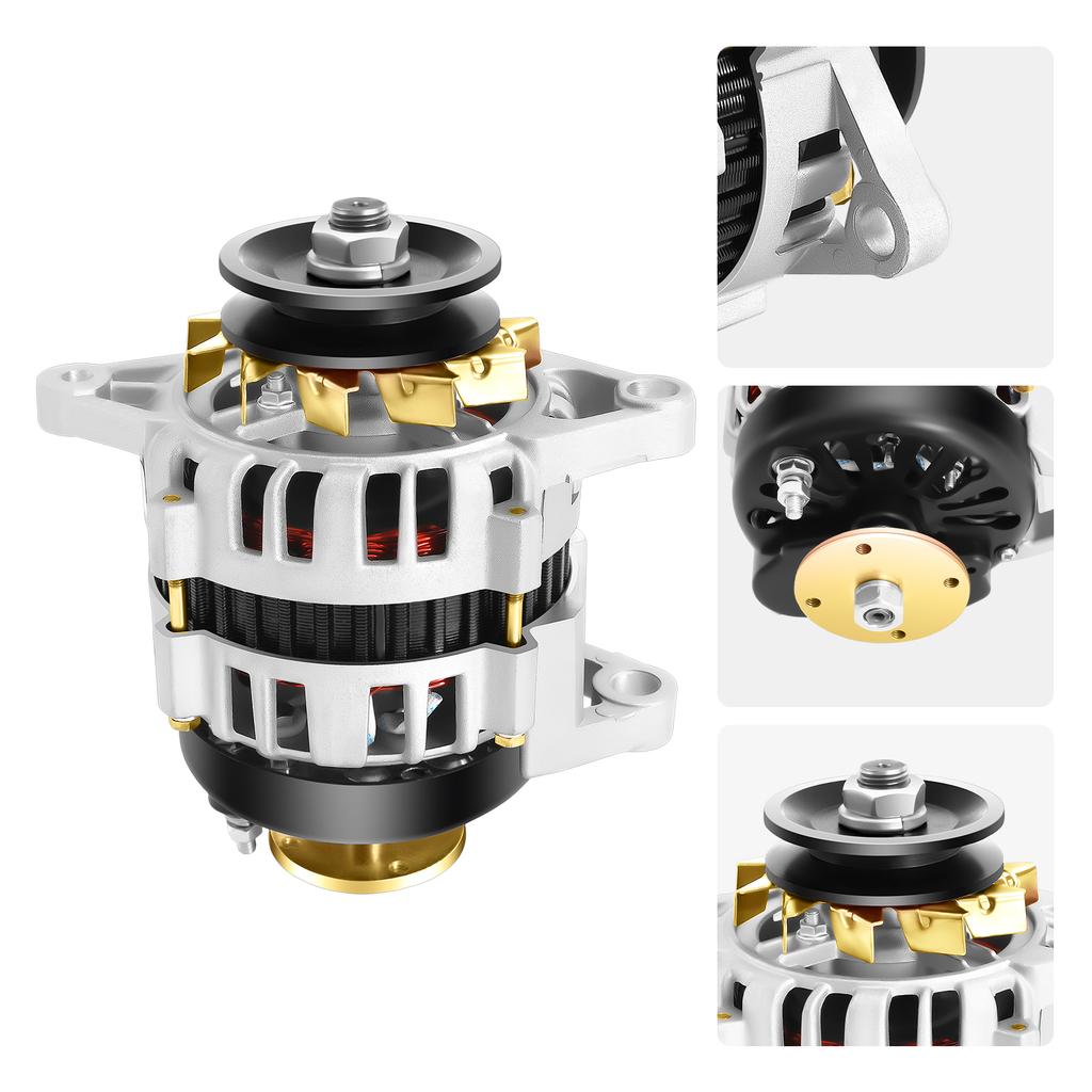 2000w Brushless Permanent Magnet Generator, 4500rpm 14v Low Rpm Alternator, Two Wheel Permanent Magnet Synchronous Generator