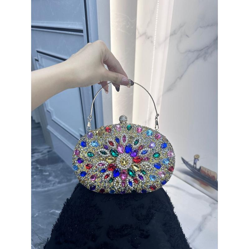 Popular Sunflower Dinner Bag Ladies Banquet Clutch Bag Handbag Dress Evening Bag Diamond Bag