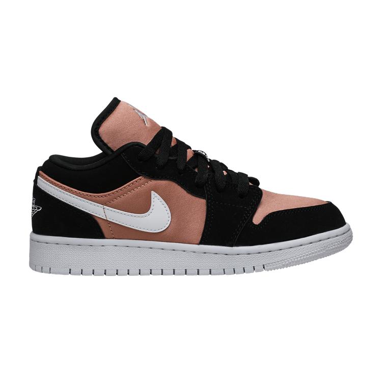 Jordan 1 Low Black White Rose Gold (GS) 39