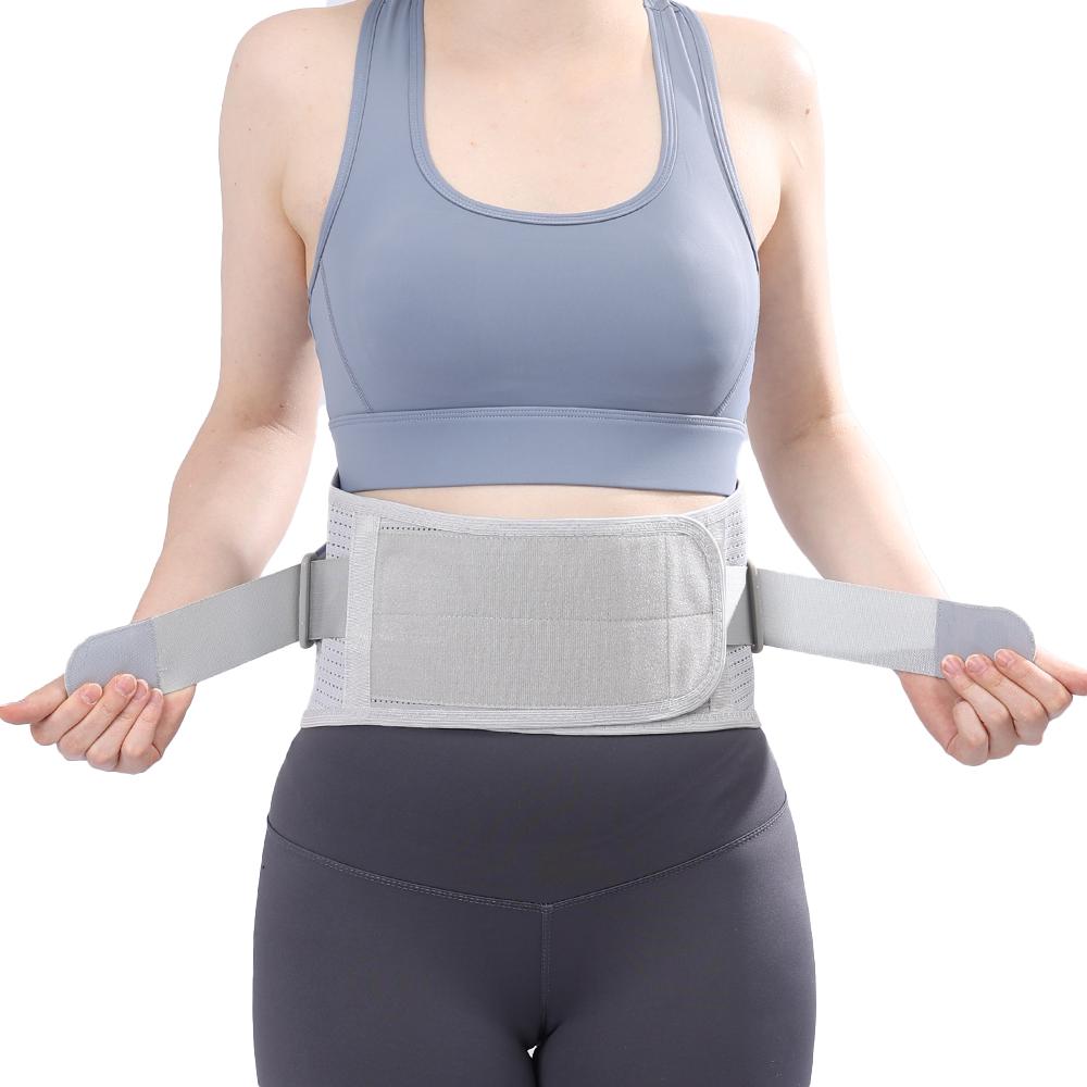 Sports Back Support Belt 4 Stays Heavy Lifting Breathable Lumbar Herniated Disc Sciatica Relief