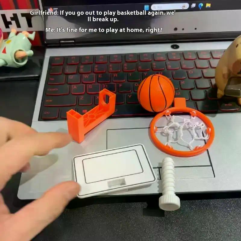 1Set Mini Desktop Basketball Game Toy Table Basketball Children's Toys Family Toys Basketball Shooting Game