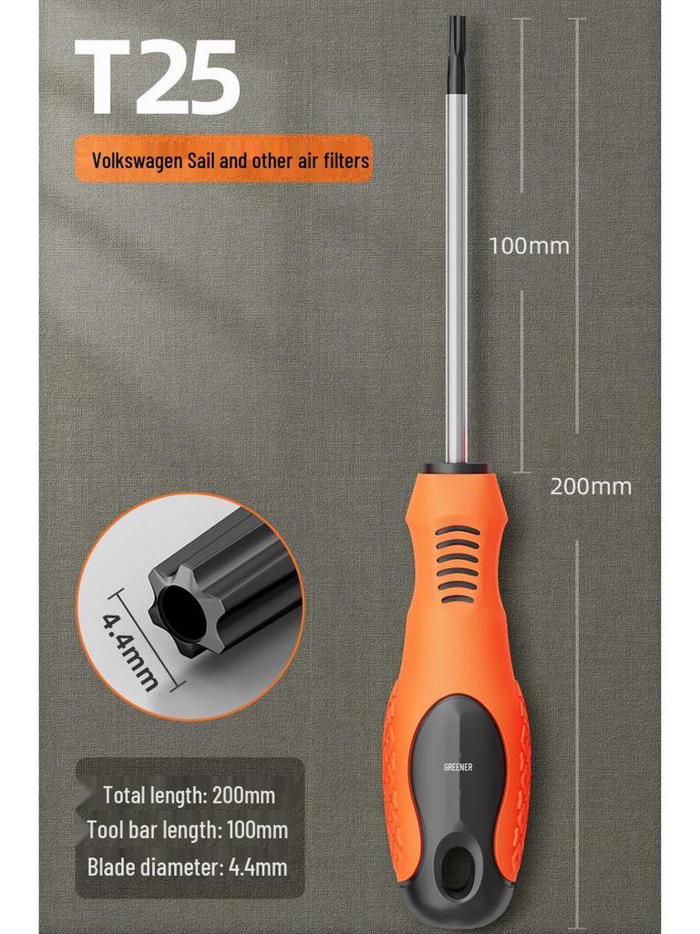 Sada magnetických šroubováků Green Forest Hex & Mi Word: T8, T15, T20, T25, T30