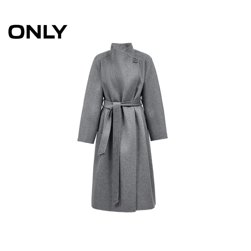 Only Women's 100% Lamb Wool Double-Faced Long Coat