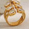 MamacitaSlay 316L Roestvrij Staal Zirconium Meerlaagse Open Ring Feest Waterdichte Sieraden Dames Charm Ring 2026 Hoge Kwaliteit Cadeau