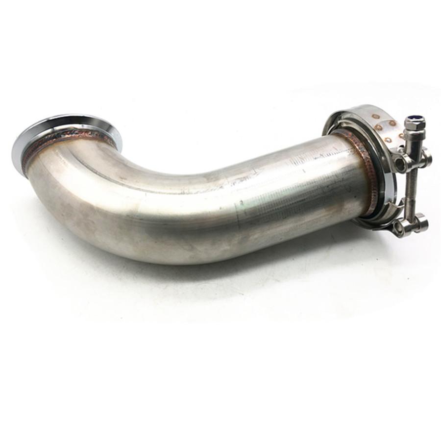 3" 90stupňové Garrett V-Band s objímkou Potrubí Krátká noha 6" Univerzální downpipe