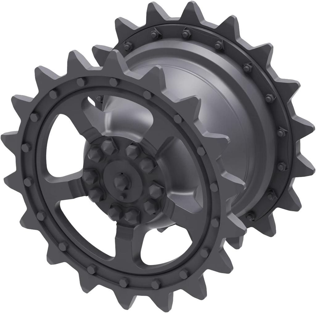 Studio Weltkrieg II Deutsche Armee Königstiger Schwerer Panzer Kettenrad Muster 1 Set mit 2 Plastikmodellbauteilen TR35087 Formfarbe T-Rex 1/35 18-Zahn