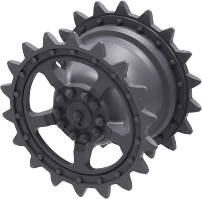 Studio World War II German Army King Tiger Heavy Tank Sprocket Wheel Pattern 1 Set of 2 Plastic Model Parts TR35087 Molding Color T-Rex 1/35 18-tooth