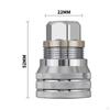 Adjustable Socket Adapter Knurled with Hex Shank Versatile Tool for Handymen,