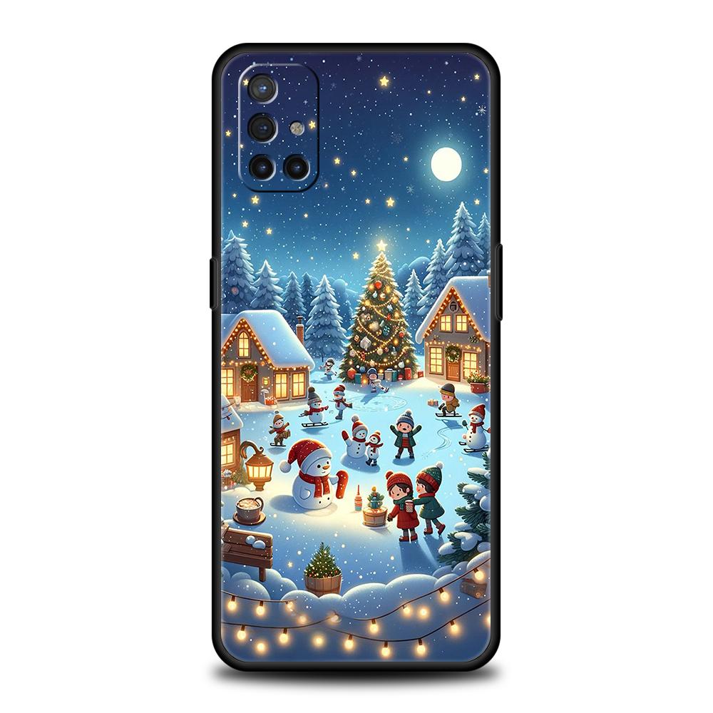 New Year Christmas Luxury Phone Case For Oneplus 10T 11 R10 Nord N100 N200 N10 10 7 8 9 7T 8T 9R 9RT CE 2 Z Pro 5G Silicon Cover