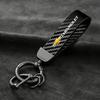 Car Keychain Carbon Fiber Leather Auto Key Ring Pendant For Chevrolet Cruze Onix Bolt Captiva Sail Aveo Spark Tahoe Tracker Z71