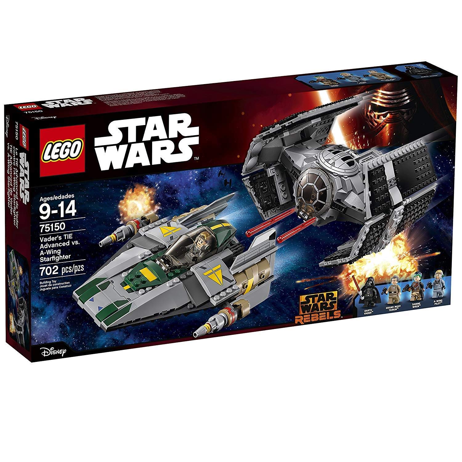 

LEGO Star Wars Darth TIE Advanced vs Starfighter 75150 Vader s A-Wing