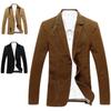 Autumn Winter Men Blazer Color Block Single Breasted Suit Coat Korean Style Solid Slim Pockets Suit Jacket For Office