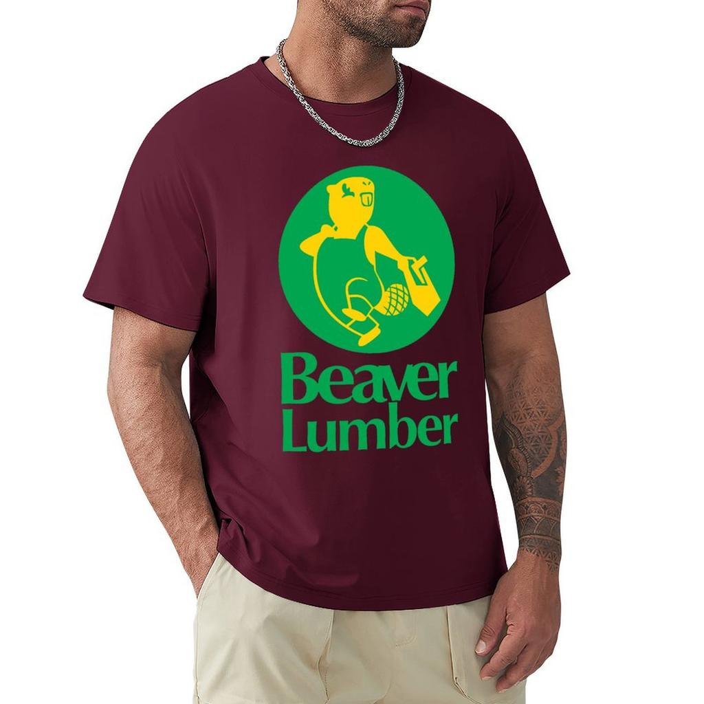 Beaver Lumber T-Shirt Oversized Oversizeds Shirts Graphic Vintage Anime Shirt Oversized T Shirt Men